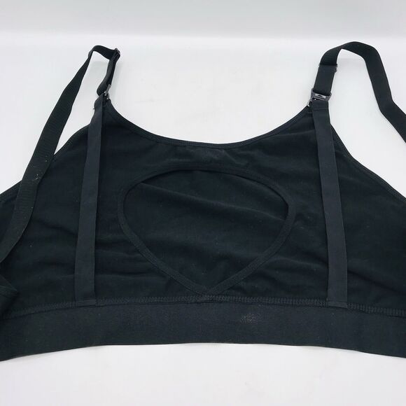 Hands Free Pumping Nursing Bra Adjustable Straps and Back Closure Black L - Picture 6 of 9